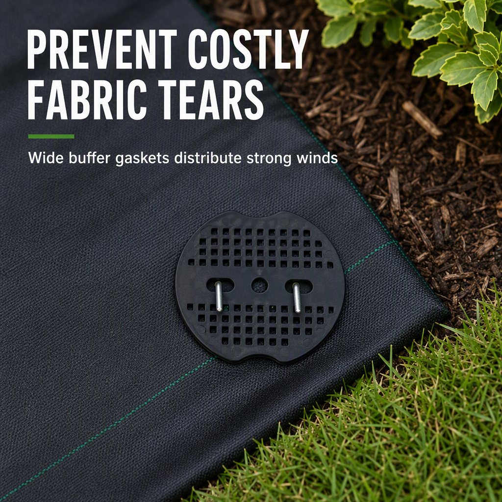 Galvanized Landscape Staples with Gasket