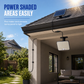 ☀️Split Design Outdoor Solar Wall Light with Motion Sensor and Remote Control Waterproof Solar Powered Street Lamp with 3 Modes for Courtyard Garage