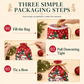 Christmas Drawstring Gift Bags with Ribbon