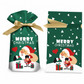 Christmas Drawstring Gift Bags with Ribbon