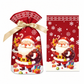 Christmas Drawstring Gift Bags with Ribbon