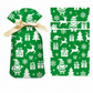 Christmas Drawstring Gift Bags with Ribbon
