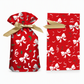 Christmas Drawstring Gift Bags with Ribbon