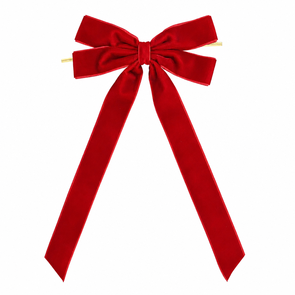 Large Velvet Christmas Bows for Christmas Tree and Holiday Party Decoration