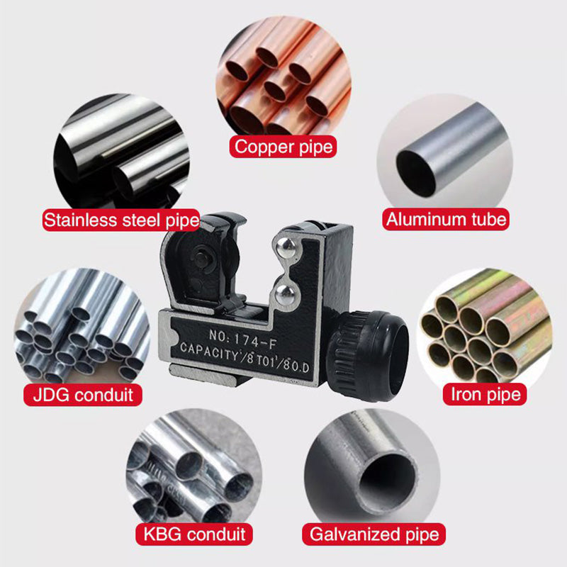 Compact Pipe Cutter with Easy Grip Knob