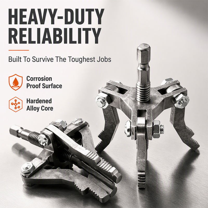 🔧 Broken Pipe Extractor: Multi-Jaw Grip, Dual-Mode, Alloy Steel, for Rusted & Snapped Pipes