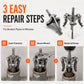 🔧 Broken Pipe Extractor: Multi-Jaw Grip, Dual-Mode, Alloy Steel, for Rusted & Snapped Pipes