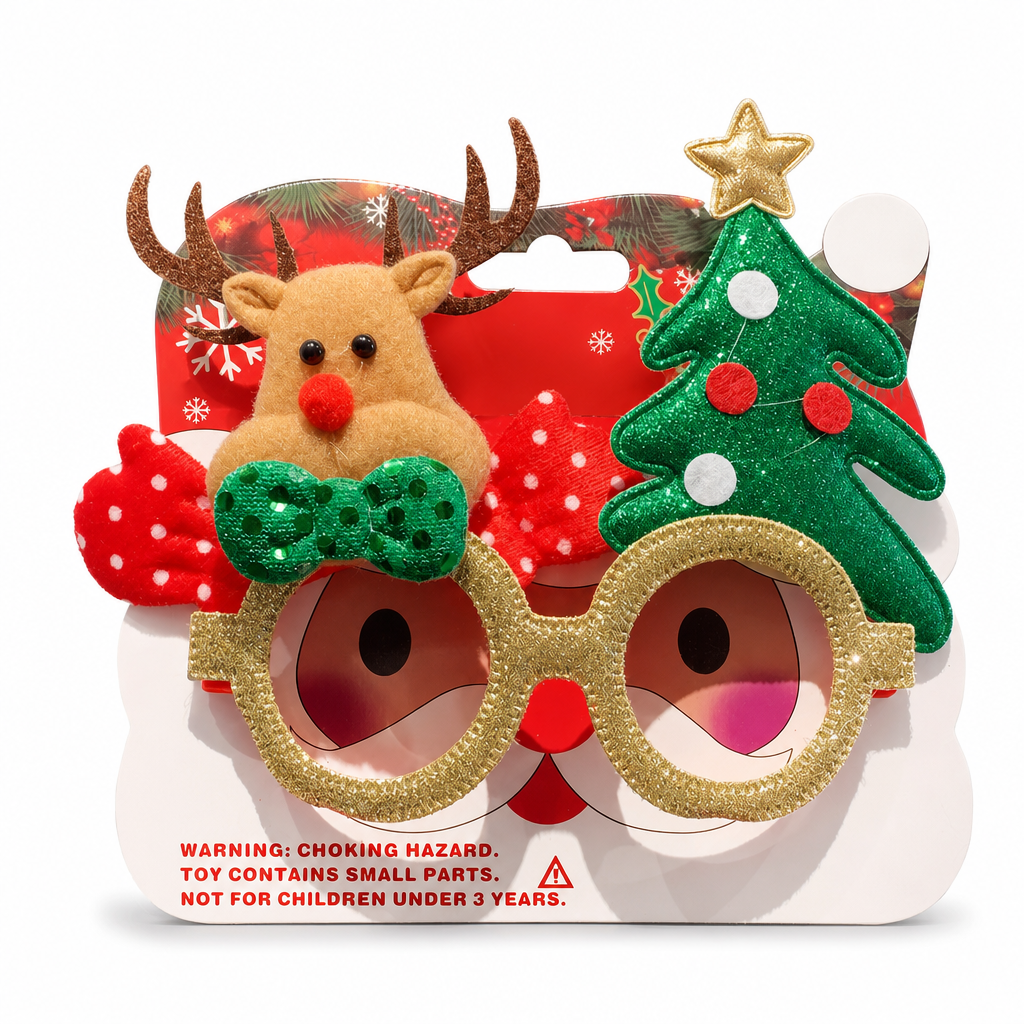 👻 50% OFF NOW! 🎃Novelty Christmas Eyeglass Frames Funny Holiday Party Decoration Eyewear