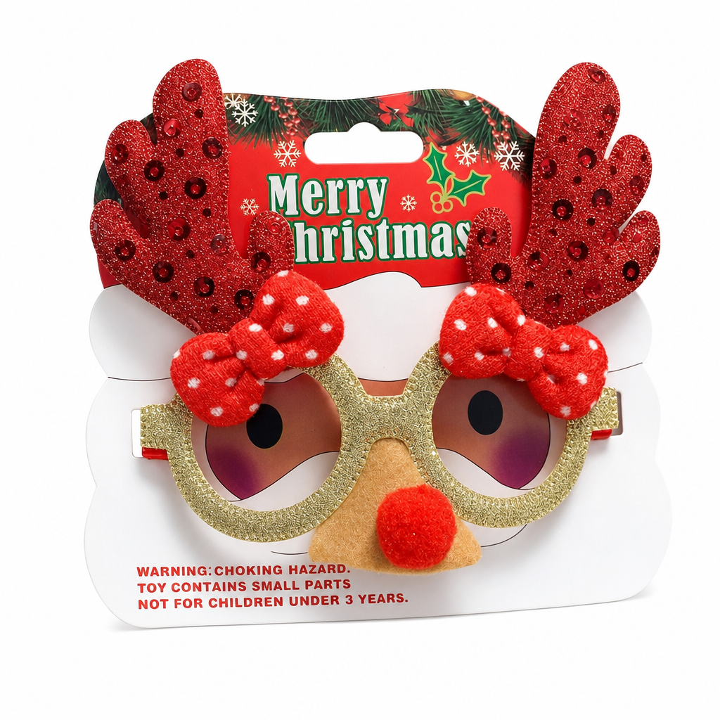 👻 50% OFF NOW! 🎃Novelty Christmas Eyeglass Frames Funny Holiday Party Decoration Eyewear