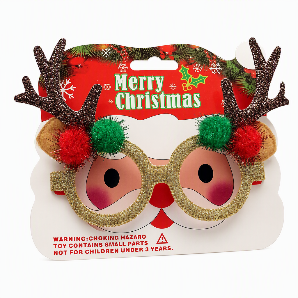 👻 50% OFF NOW! 🎃Novelty Christmas Eyeglass Frames Funny Holiday Party Decoration Eyewear