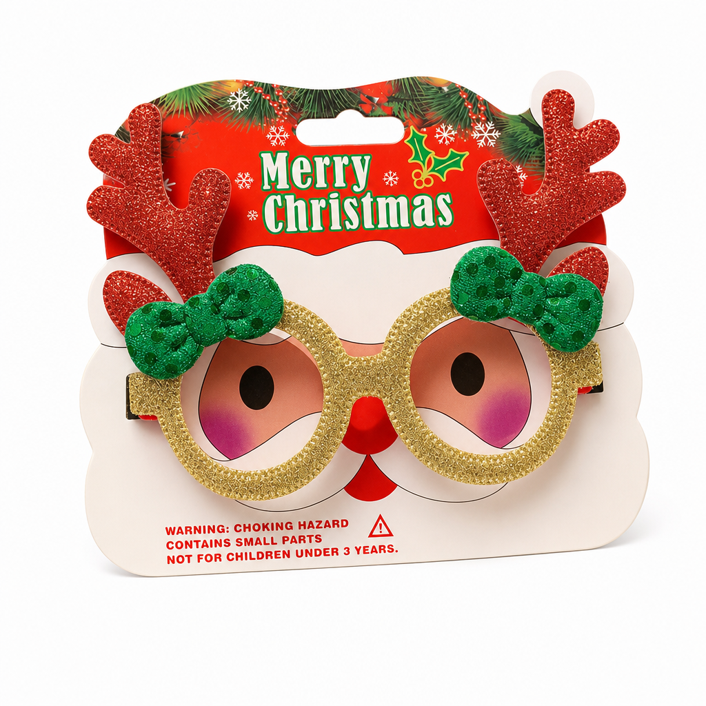 👻 50% OFF NOW! 🎃Novelty Christmas Eyeglass Frames Funny Holiday Party Decoration Eyewear