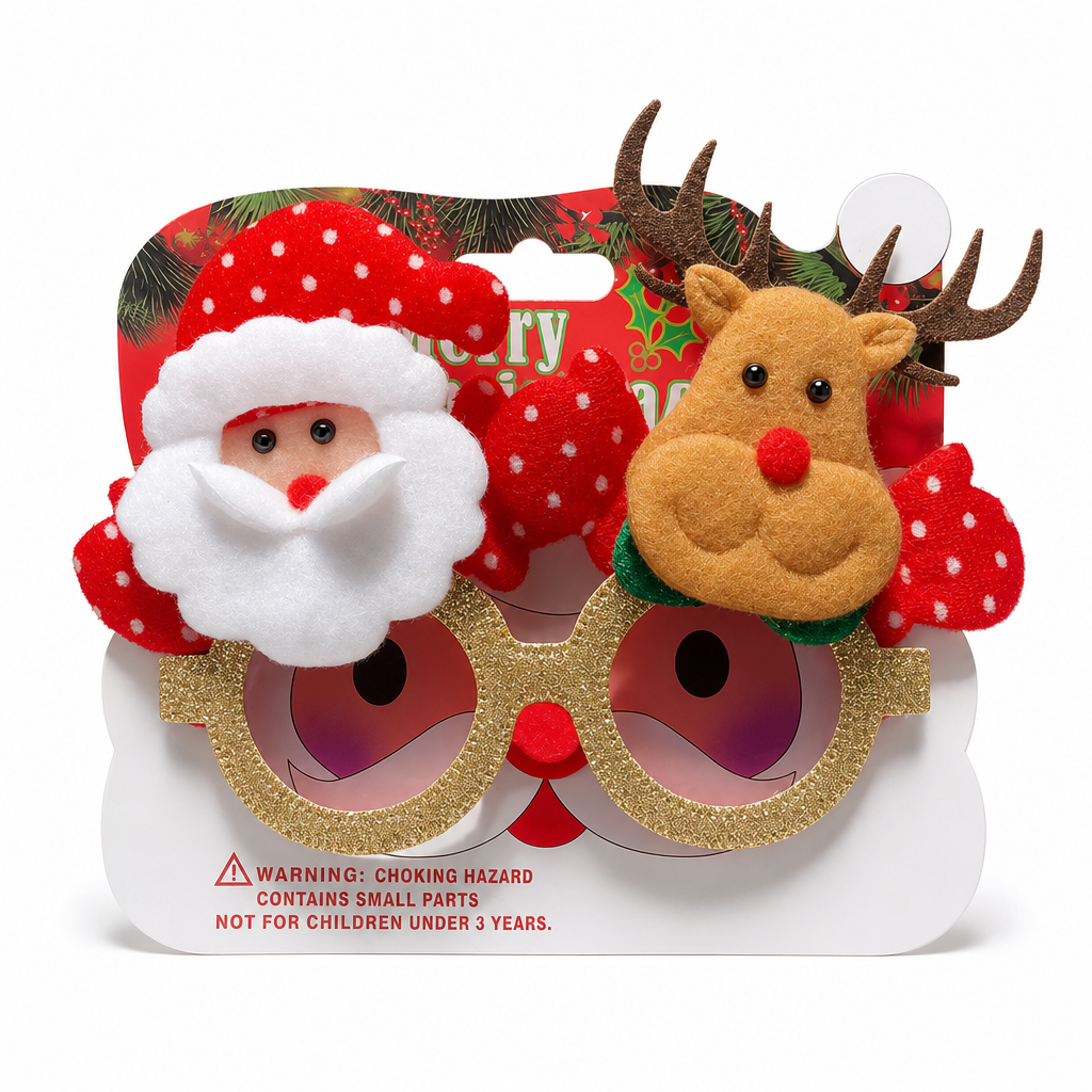 👻 50% OFF NOW! 🎃Novelty Christmas Eyeglass Frames Funny Holiday Party Decoration Eyewear