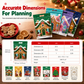 50 Pack Christmas Candy Bags Cartoon Stand Up Zipper Pouches for Snowflake Crisp Cookie and Baking Food Packaging