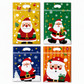 50 Pack Christmas Candy Bags Cartoon Stand Up Zipper Pouches for Snowflake Crisp Cookie and Baking Food Packaging
