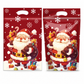 50 Pack Christmas Candy Bags Cartoon Stand Up Zipper Pouches for Snowflake Crisp Cookie and Baking Food Packaging