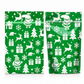 50 Pack Christmas Candy Bags Cartoon Stand Up Zipper Pouches for Snowflake Crisp Cookie and Baking Food Packaging