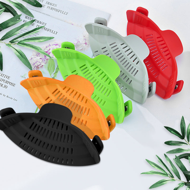 Clip on Silicone Strainer for Pots & Pan