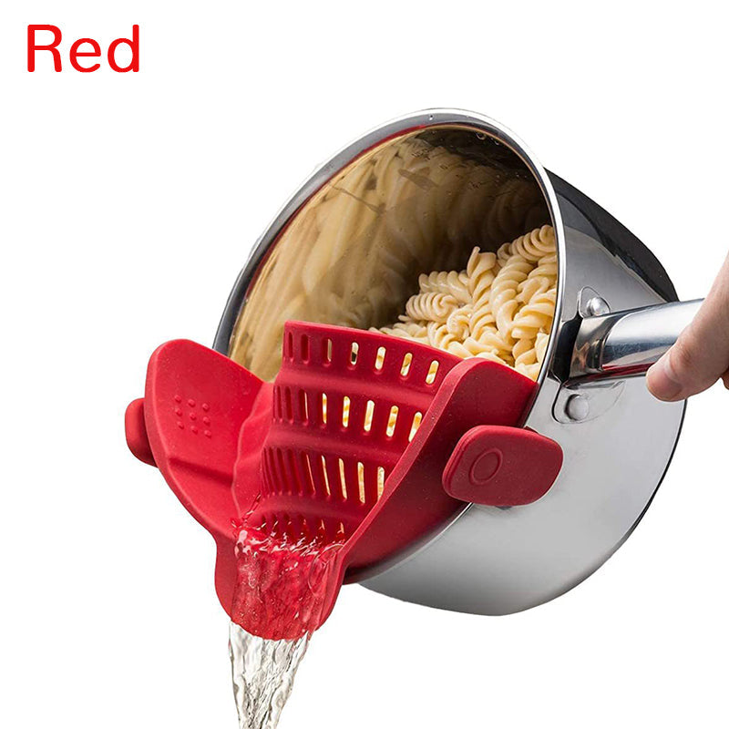 Clip on Silicone Strainer for Pots & Pan