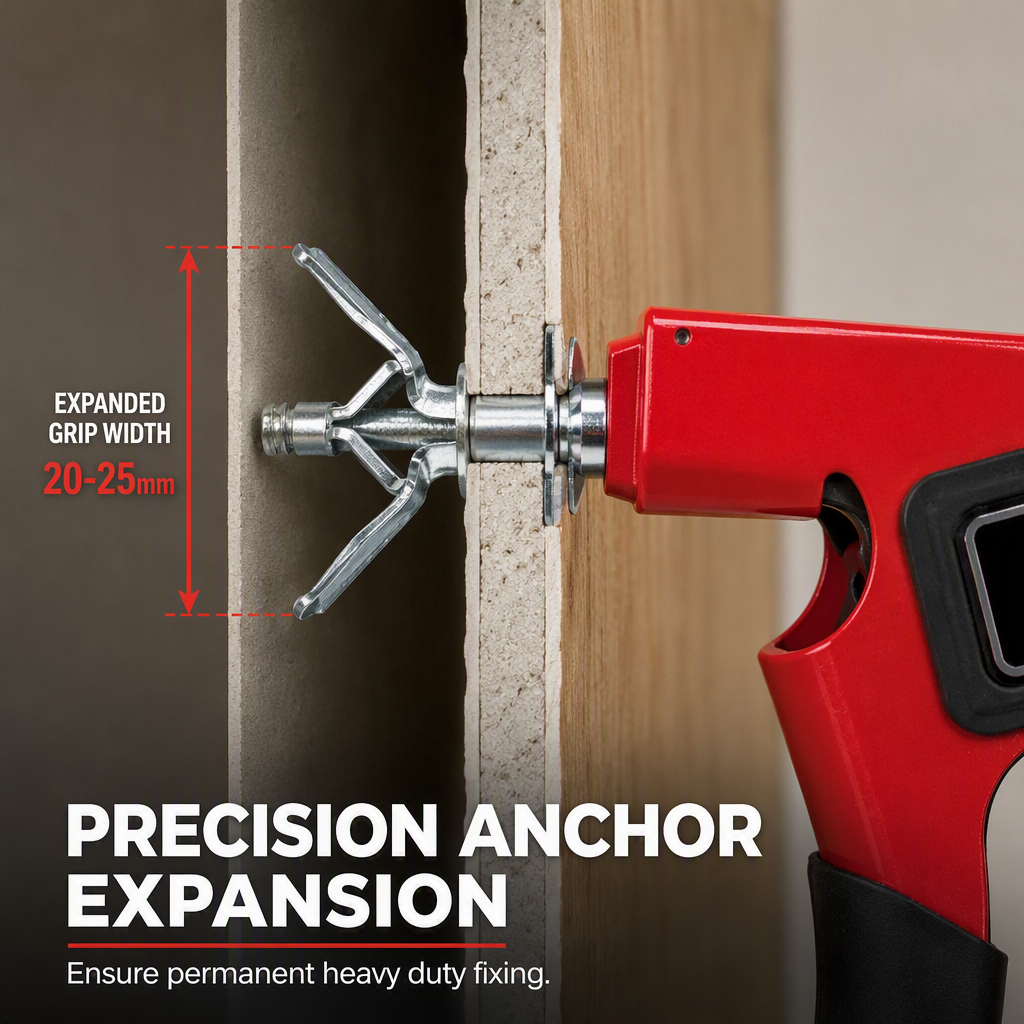 Manual Rivet Nut Gun and Petal Nut Tightening Tool for M3-M8 Hollow Wall Anchors