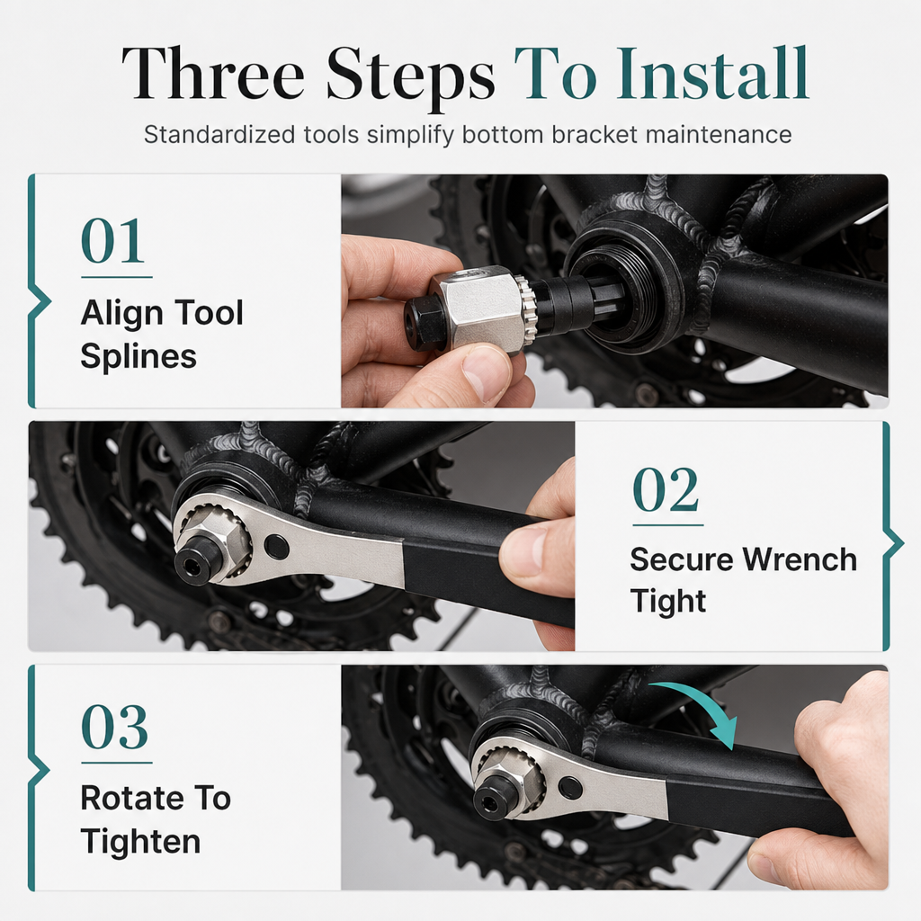 🔧 Bicycle Repair Tool Kit: Alloy Steel, Spoke Wrench, Chain & Bottom Bracket Tools