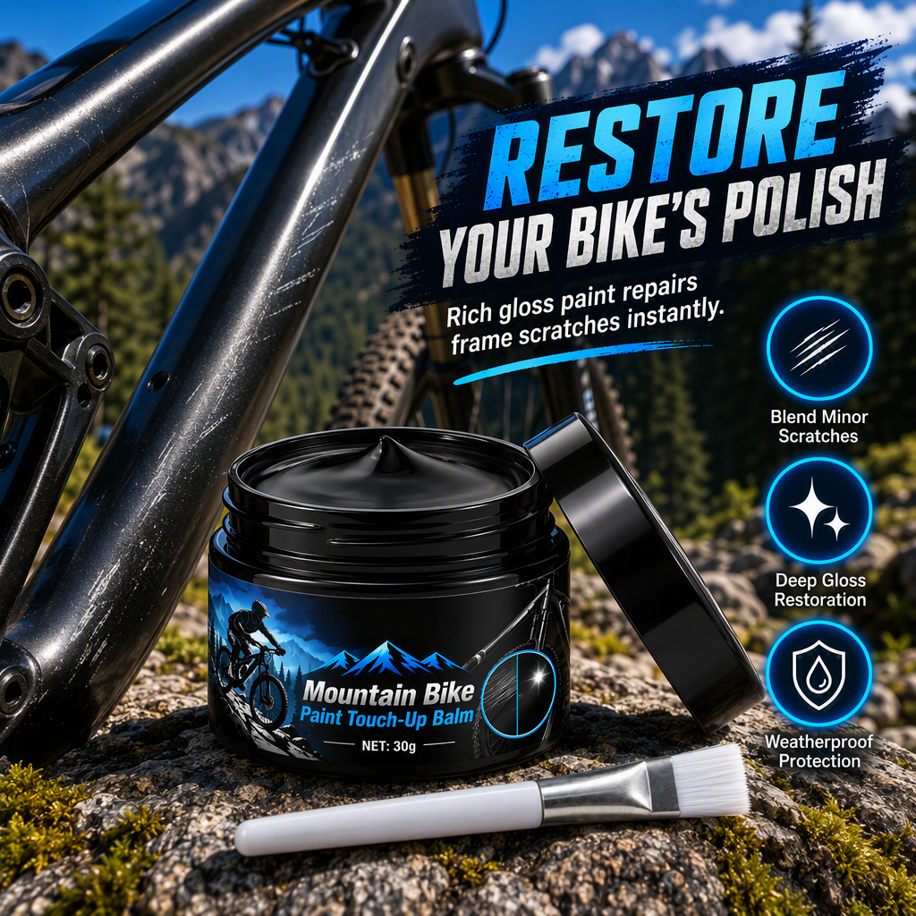 🚲 50% OFF TODAY!!🎨 Bicycle Frame Paint Touch-Up Paste with Brush for Mountain Bike Scratch and Wear Repair