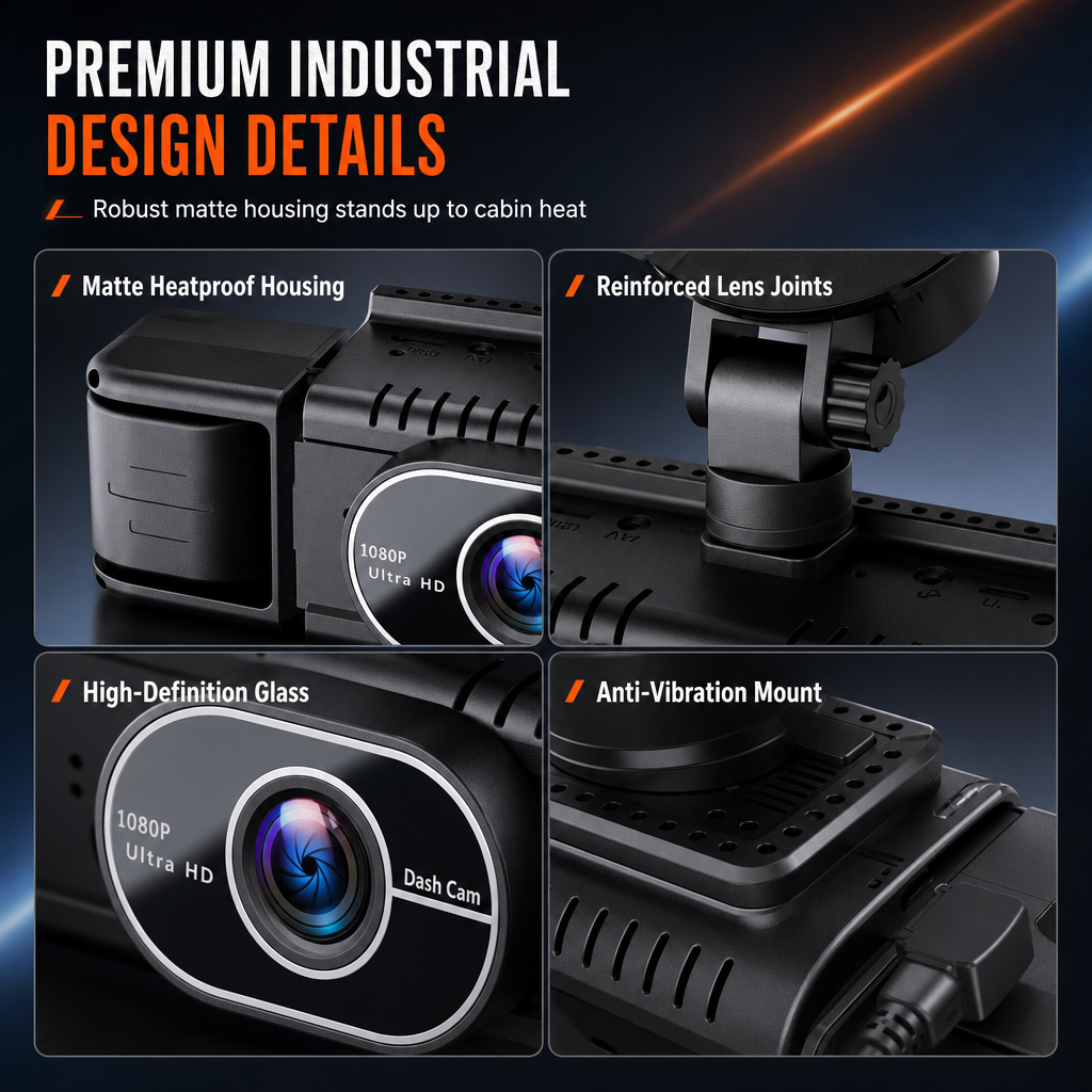 ⏳Limited-time 50% off⏰4-Lens Car Dash Cam 1080P HD – Infrared Night Vision & GPS Sync Recording🚗📹