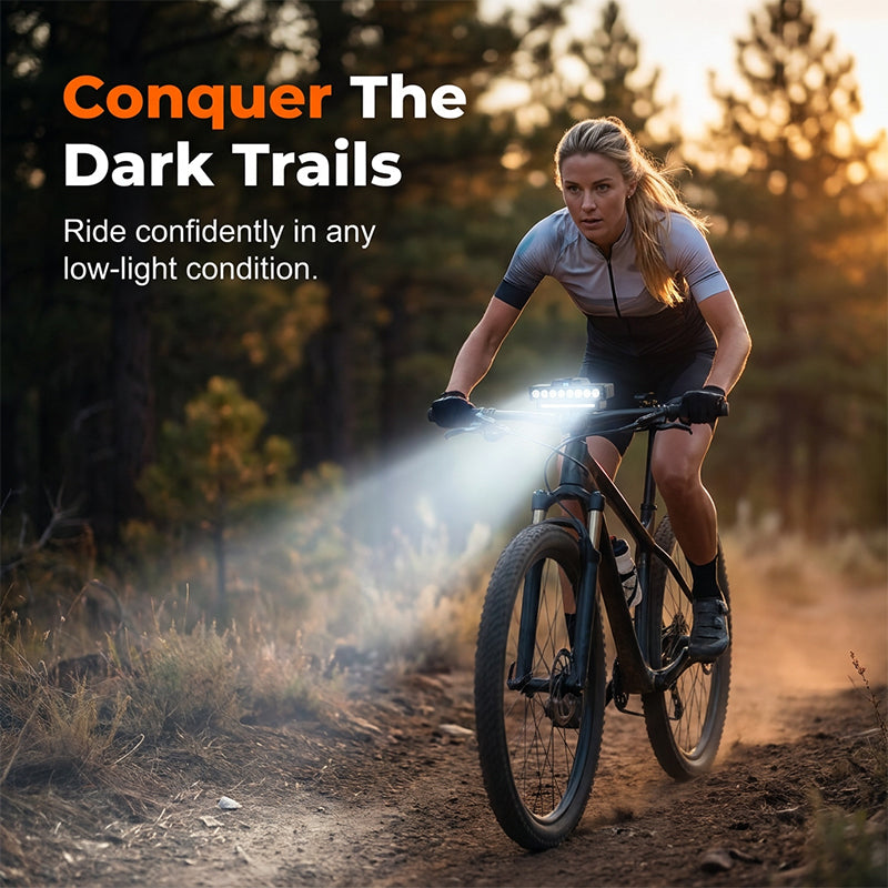 Ultra-Bright LED Bike Light with Dual Beam