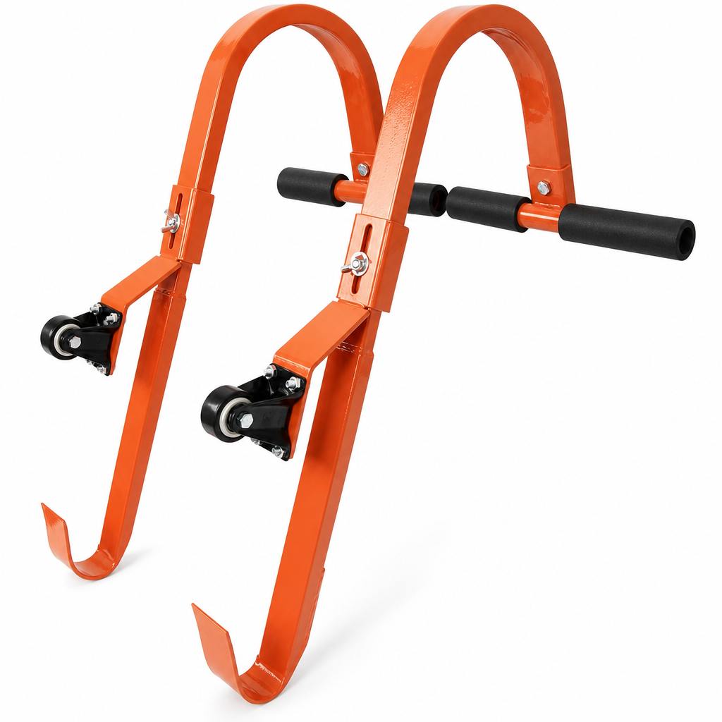 Aluminum Alloy Ladder Stabilizer Roof Hooks with Stabilizer Rod for Straight Ladders