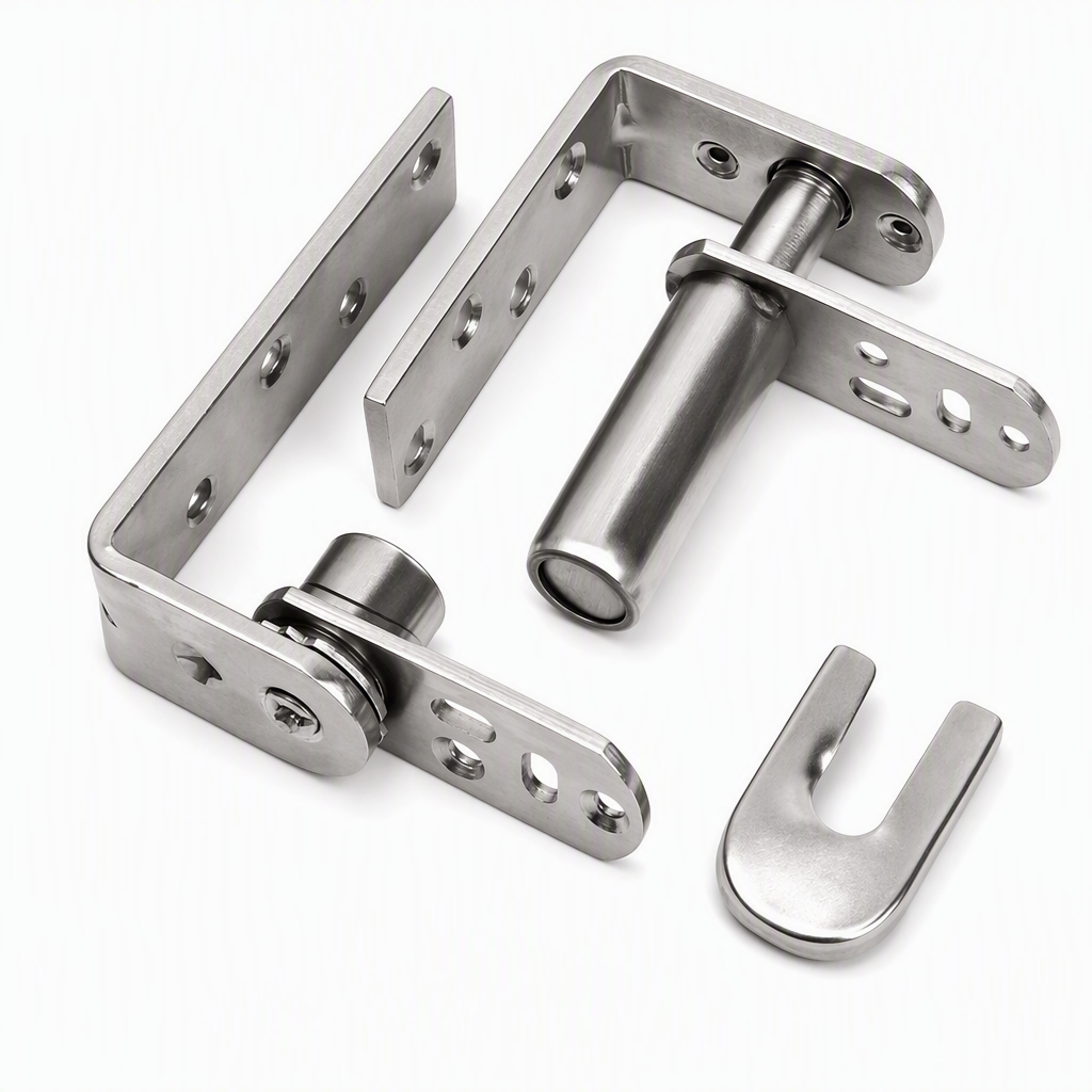 Stainless Steel Double Acting Closing Hinge Set for Saloon Cafe and Bar Doors