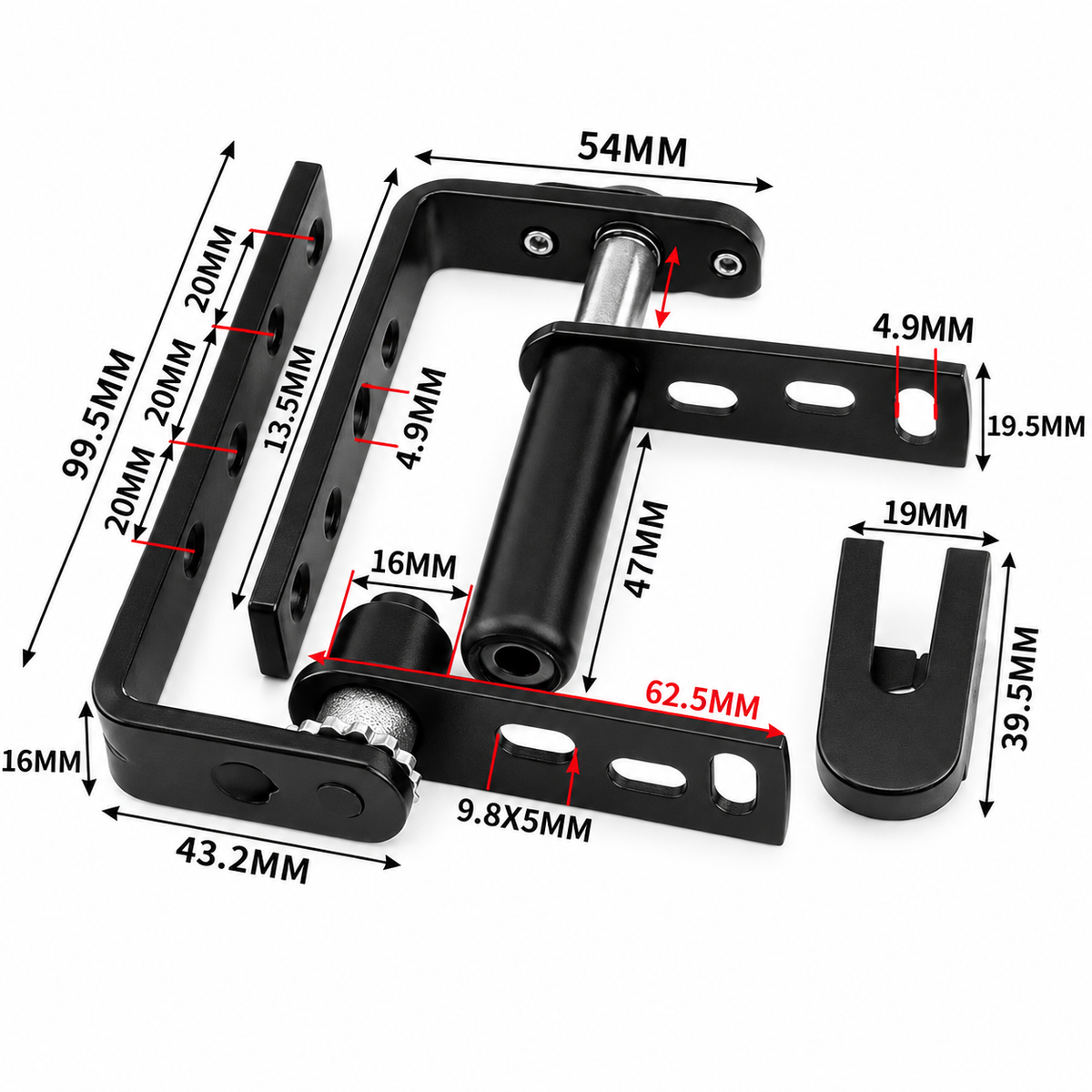 Stainless Steel Double Acting Closing Hinge Set for Saloon Cafe and Bar Doors