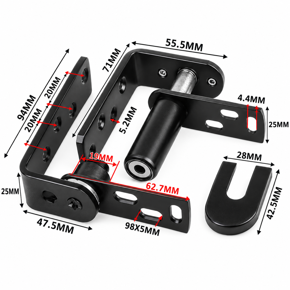 Stainless Steel Double Acting Closing Hinge Set for Saloon Cafe and Bar Doors