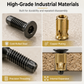 Cabinet Door Hinge Base Pre Embedded Expansion Nut and Bolt Screw Set for Furniture Hardware