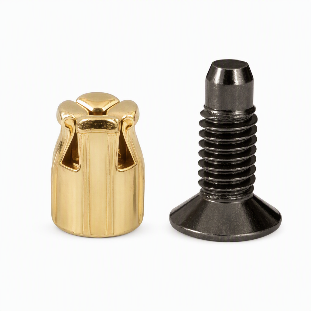 Cabinet Door Hinge Base Pre Embedded Expansion Nut and Bolt Screw Set for Furniture Hardware