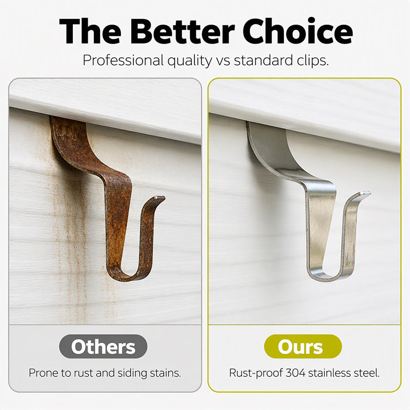 Heavy Duty 304 Stainless Steel Vinyl Siding Hooks