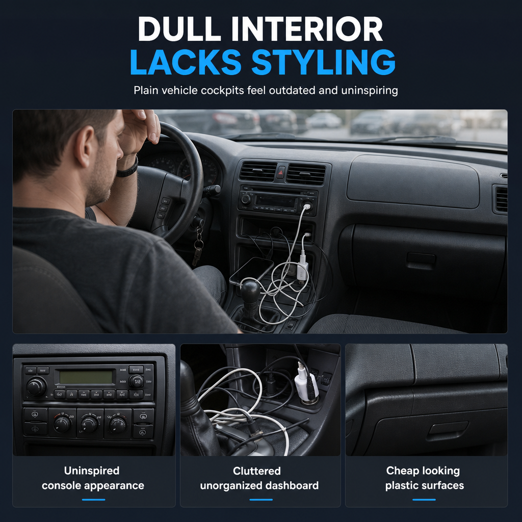 Bluetooth Car FM Transmitter MP3 Player and with PD Fast Charging Dual USB Ports and Atmosphere Light