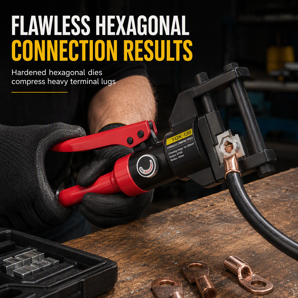 Portable Manual Hydraulic Cable Crimping Tool YQK Series Wire Terminal Crimper for Copper and Aluminum Terminals