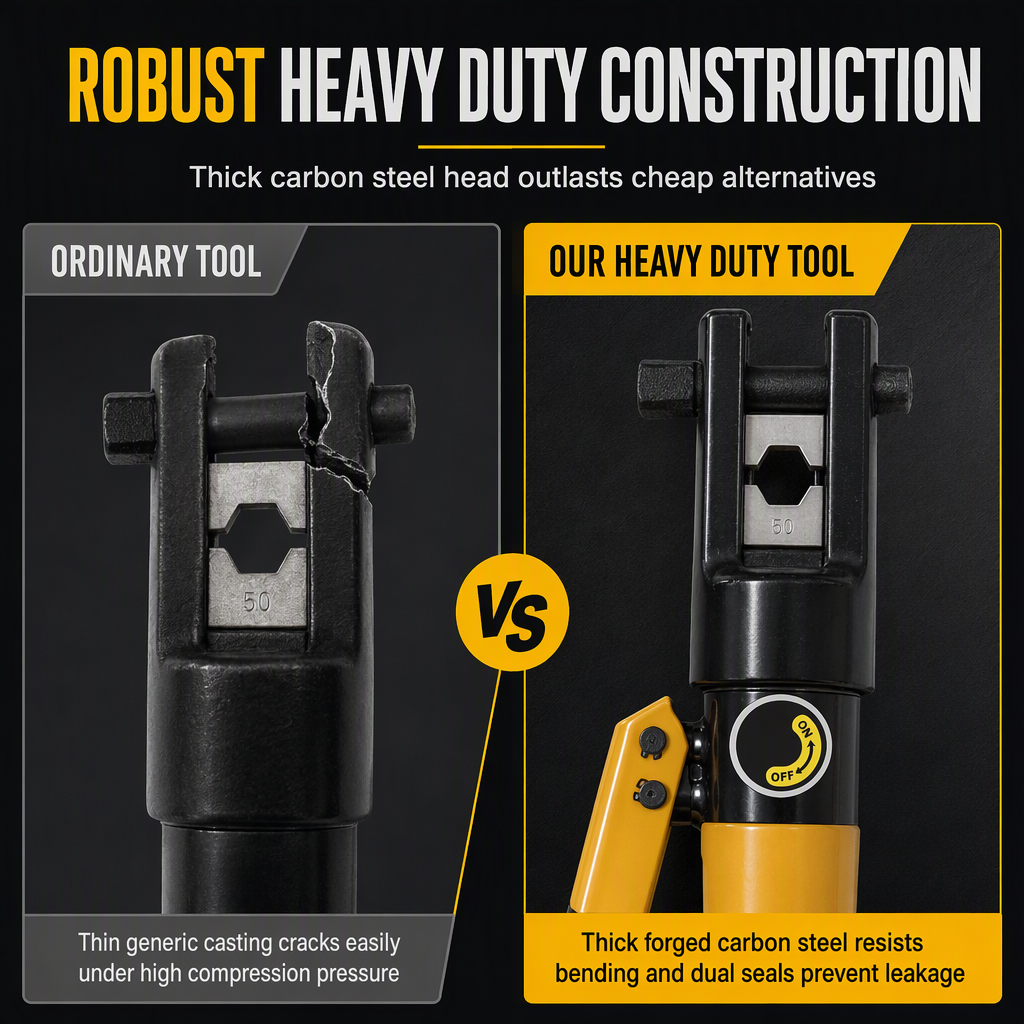 Portable Manual Hydraulic Cable Crimping Tool YQK Series Wire Terminal Crimper for Copper and Aluminum Terminals