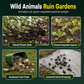🐾 Solar Animal Repellent: Dual Deterrent Horns, Smart Motion Sensor, Waterproof, for Garden & Yard