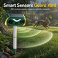 🐾 Solar Animal Repellent: Dual Deterrent Horns, Smart Motion Sensor, Waterproof, for Garden & Yard