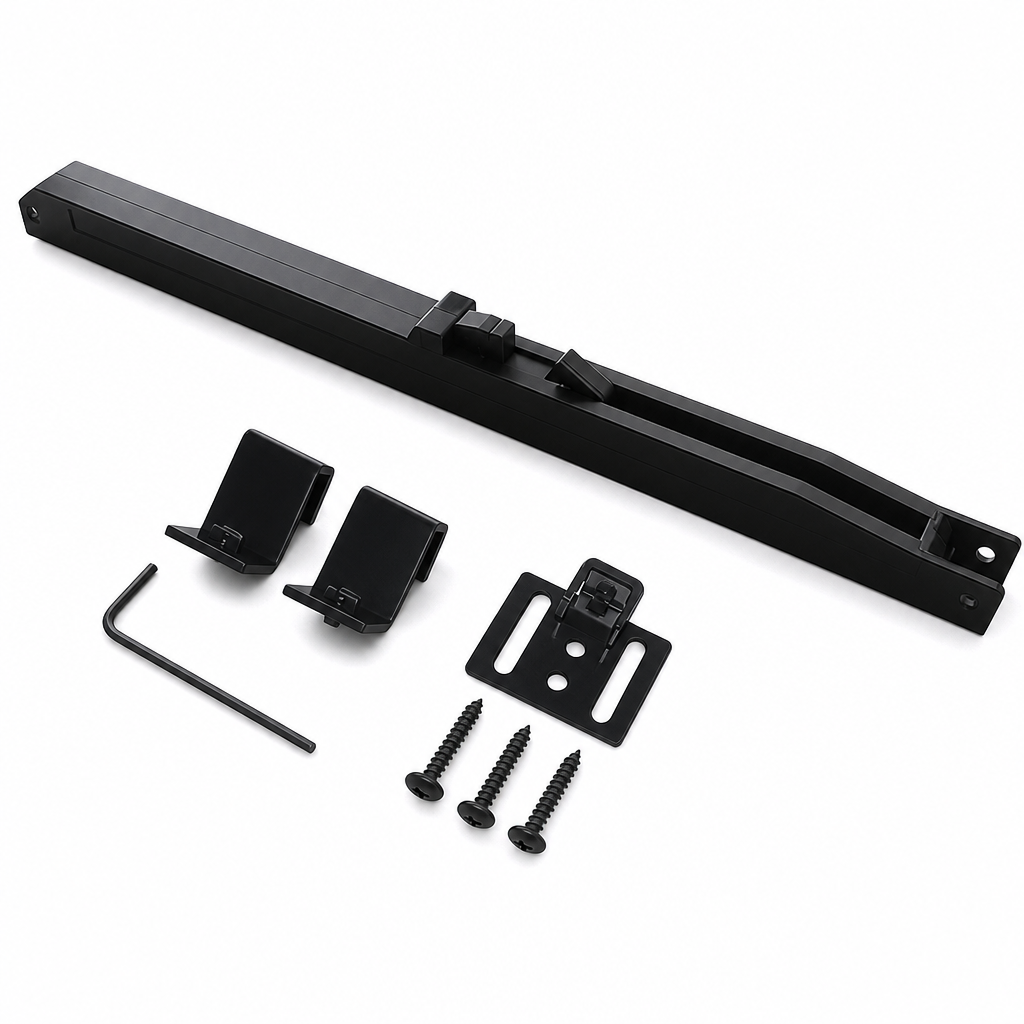 Sliding Barn Door Soft Close Mechanism POM Material Track Buffer Damper Kit with No-Drill Installation