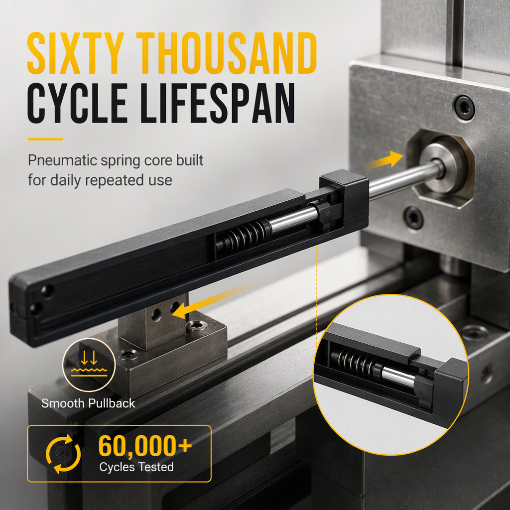 Sliding Barn Door Soft Close Mechanism POM Material Track Buffer Damper Kit with No-Drill Installation