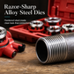 Manual Pipe Threading Tool Kit with Ratchet Handle and Die Heads