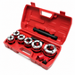 Manual Pipe Threading Tool Kit with Ratchet Handle and Die Heads