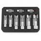 9 Piece Flare Nut Socket Set Slotted Oxygen Sensor Wrench and Diesel Injector Line Socket Auto Repair Tool Kit with Storage Case