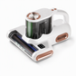 Cordless Mattress Handheld Mite Remover with High Suction Green Light Dust Detection and Dual Cup Design for Bedding and Pet Hair