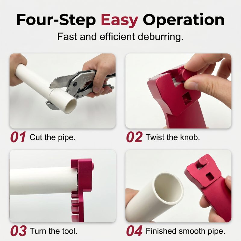 Portable Copper & Plastic Pipe Deburring Reamer