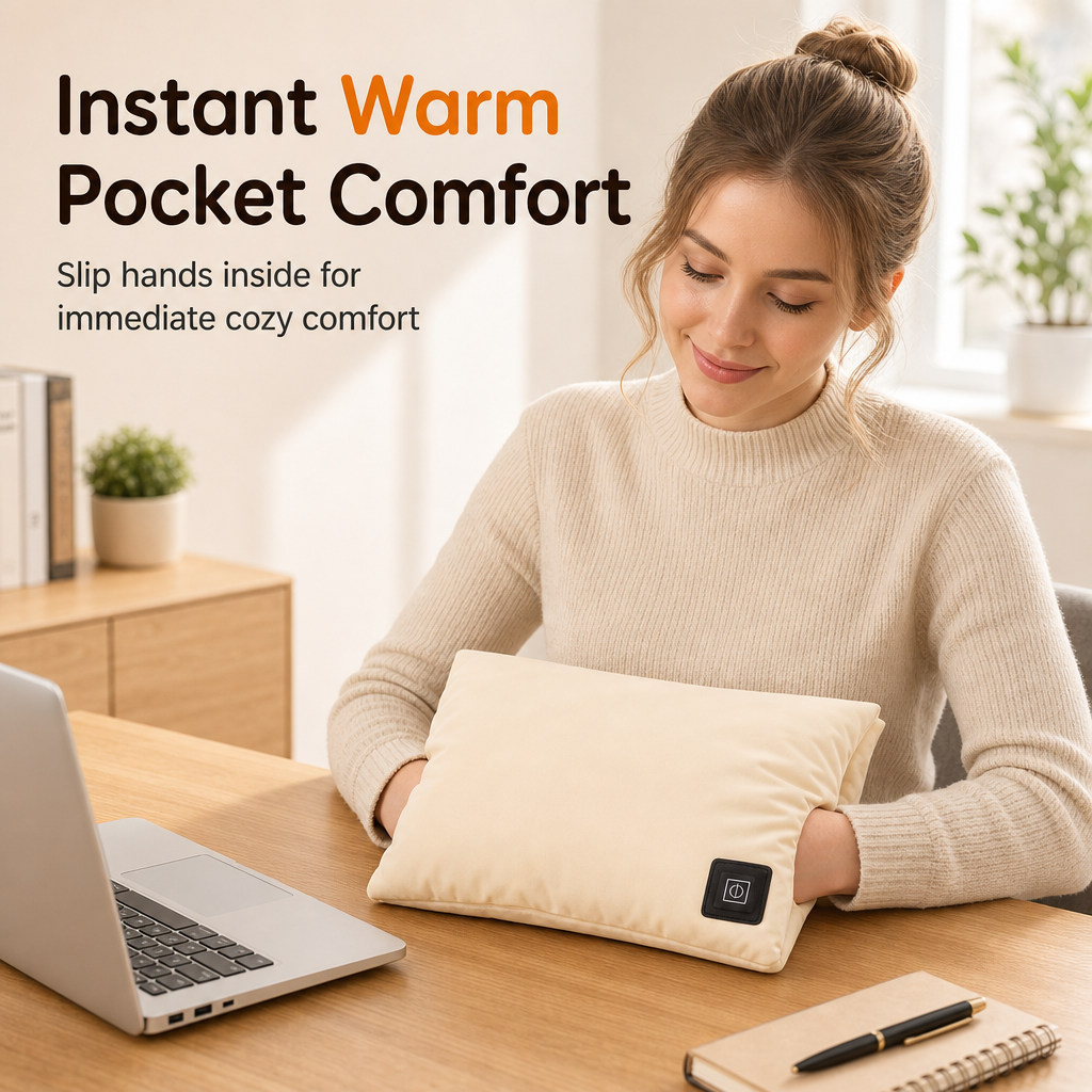 ⏳Time-Limited Special⏰Portable Rechargeable Graphene Hand Warmer – Waterless Explosion-Proof, Plush Velvet ✨