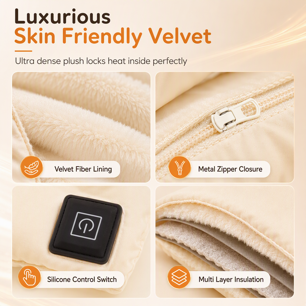 ⏳Time-Limited Special⏰Portable Rechargeable Graphene Hand Warmer – Waterless Explosion-Proof, Plush Velvet ✨
