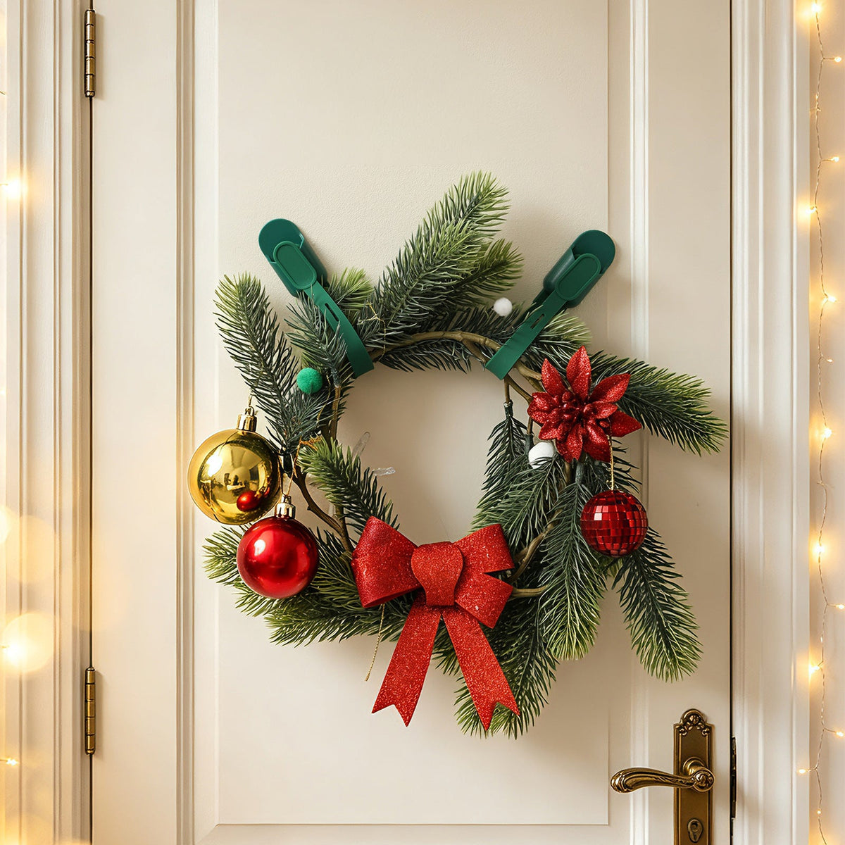 Silicone Christmas Wreath Ties and Hooks