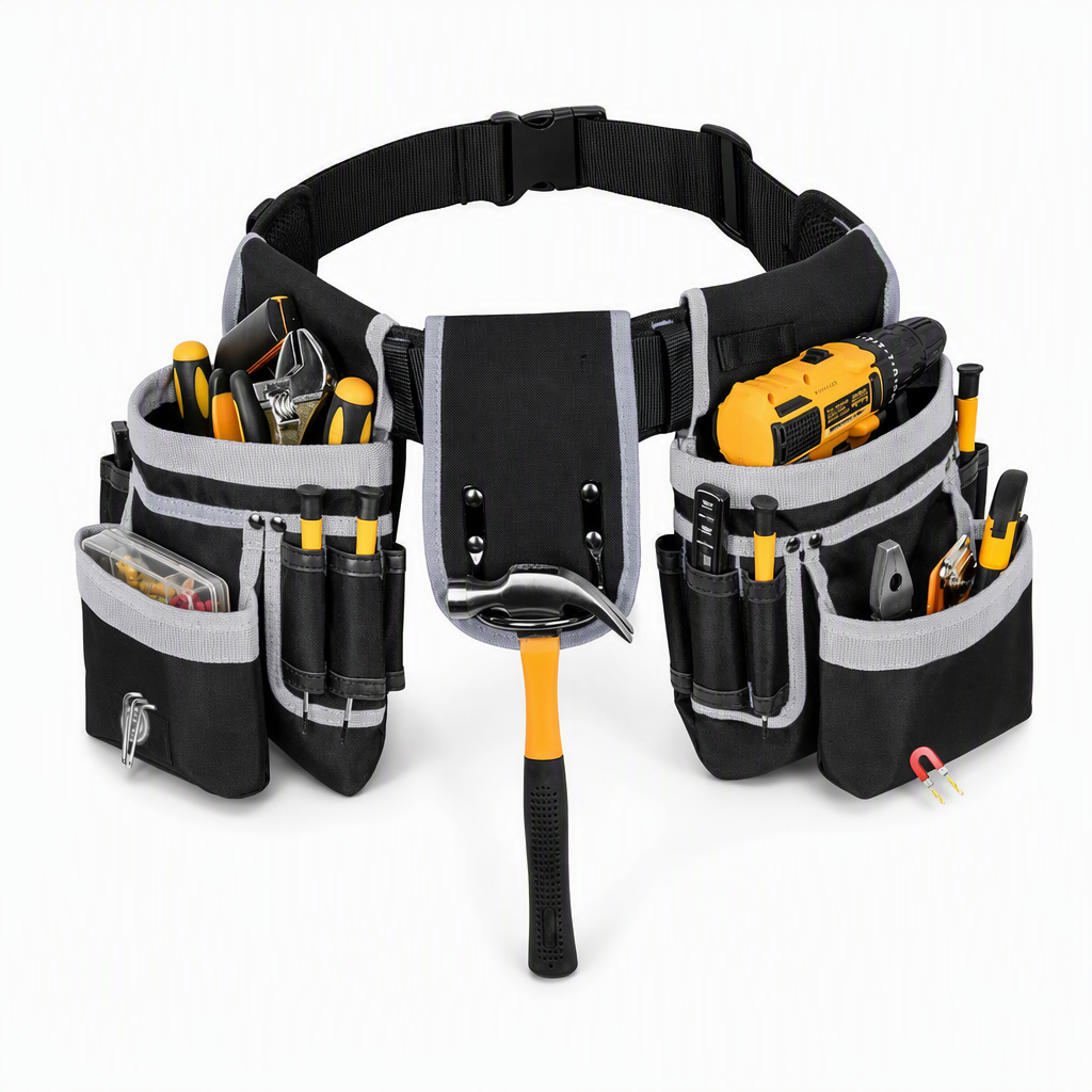 👷 50% OFF! 🛠️ Adjustable Tool Waist Bag – Multi-pocket & hands-free carry ✨